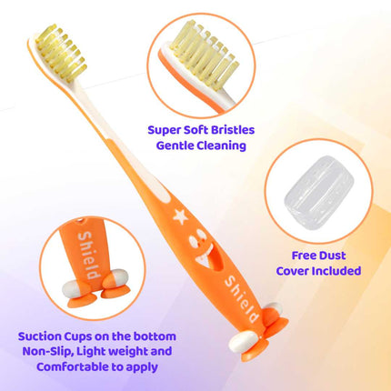 GIGGLES Toothbrush with Soft Bristles for Kids