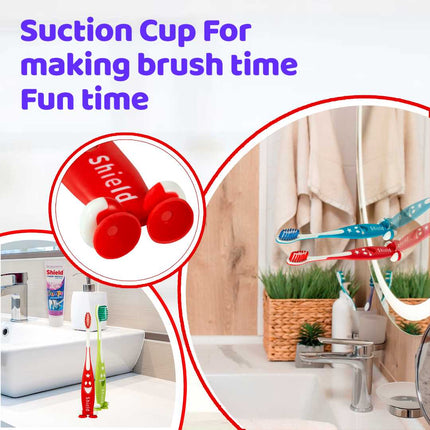 GIGGLES Toothbrush with Soft Bristles for Kids