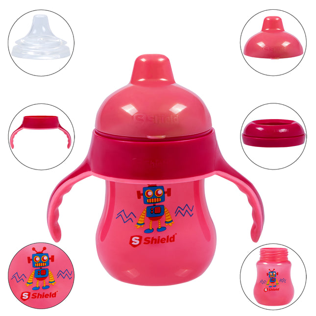 Sippy cup with wide handles Spill Proof Soft Spout BPA Free