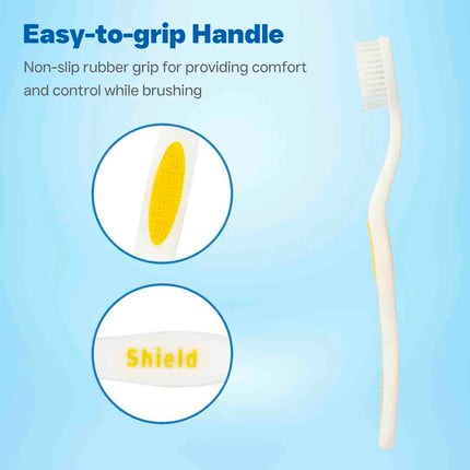 SMOKERS Toothbrush with Hard Filaments for Removing Smoke Stains