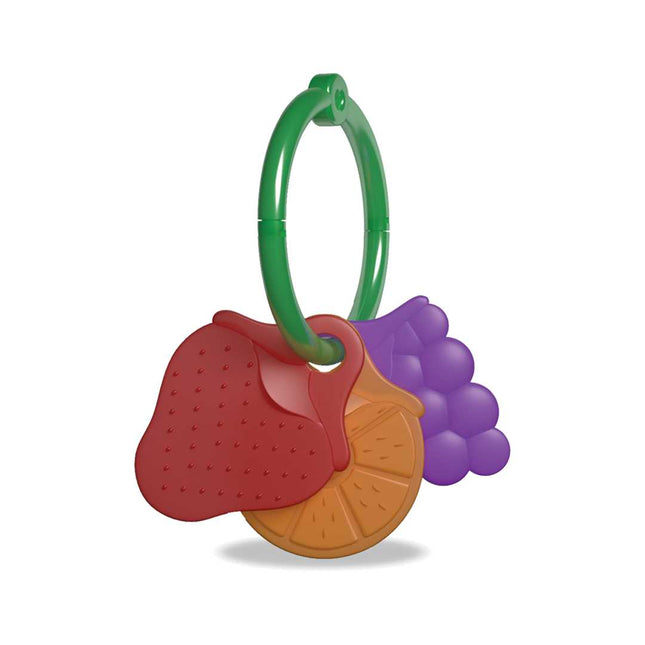 Trio Teether multi-textured design for oral and tactile stimulation