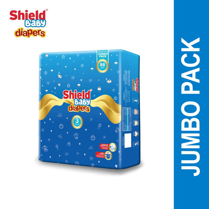 Jumbo Pack Diapers Unleash the power of protection and savings Shield Pakistan