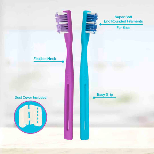 BIO JUNIOR Toothbrush Maximum Oral Care with Soft Bristles
