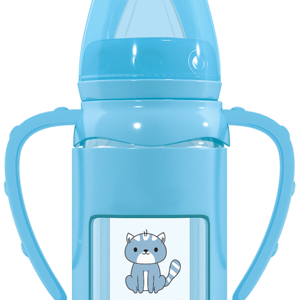 Glass Feeder with Handle and Silicone Protector