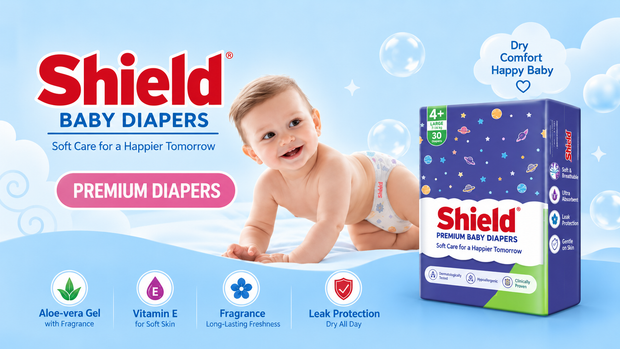 <strong>Shield Premium Baby Diaper Mega Pack</strong>