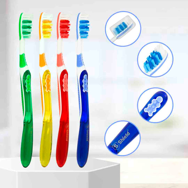 DUAL PRO Toothbrush Multi-Level Filaments with Tongue Cleaner