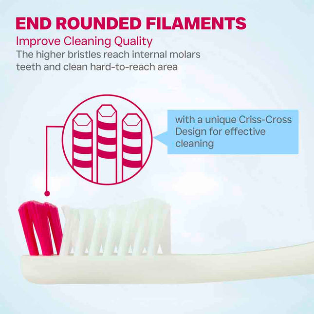 FALCON Toothbrush with Curved Filaments Profile