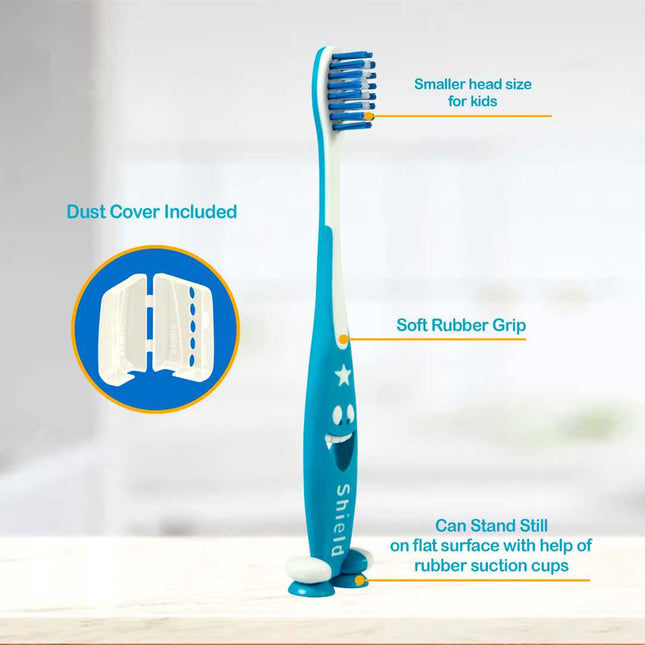 GIGGLES Toothbrush with Soft Bristles for Kids