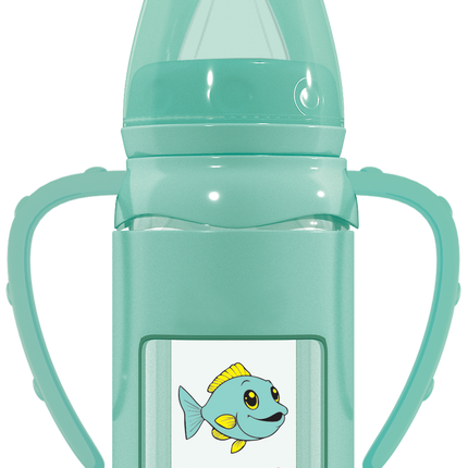 Glass Feeder with Handle and Silicone Protector