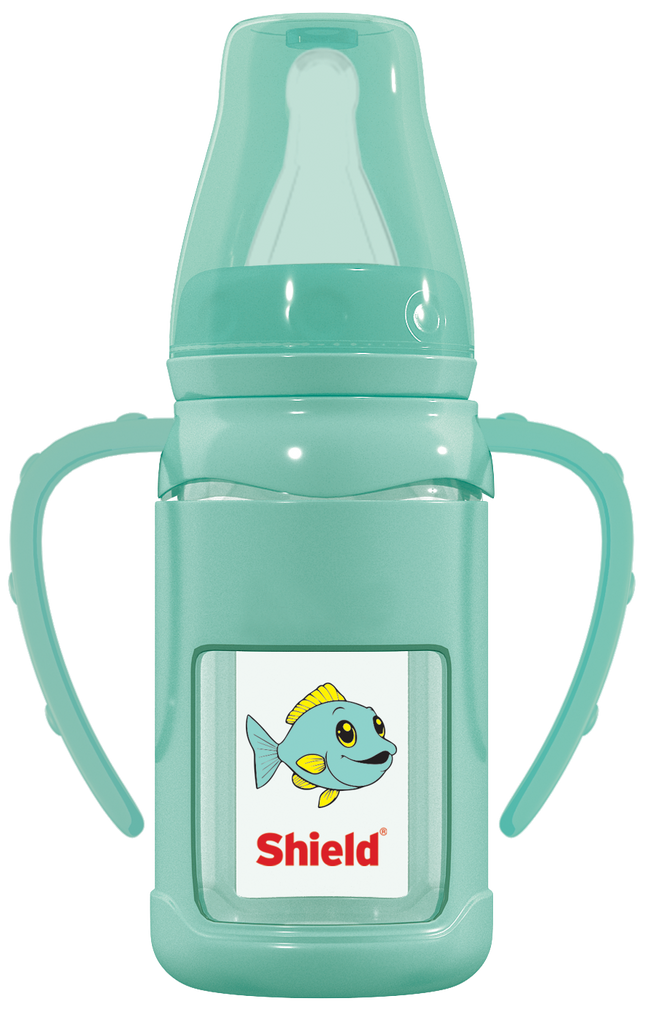 Glass Feeder with Handle and Silicone Protector