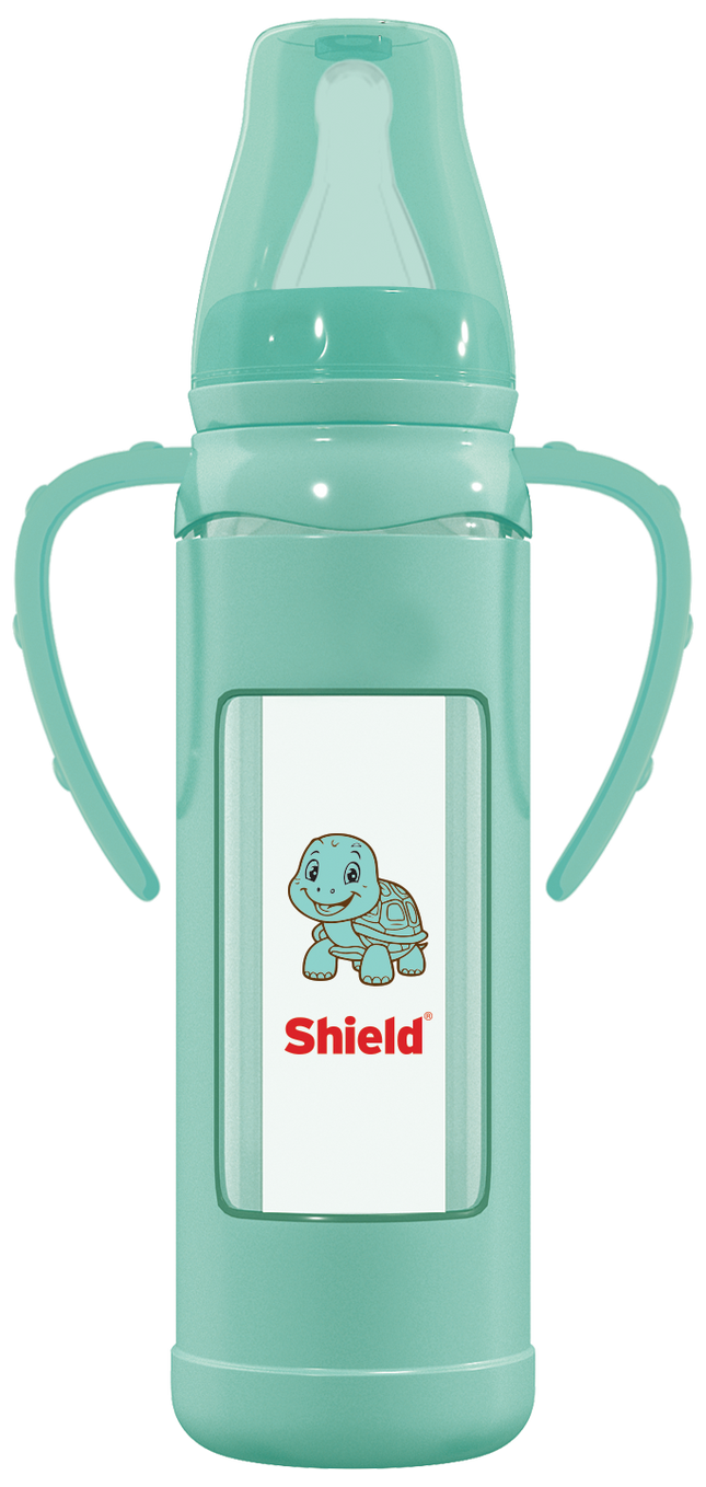 Glass Feeder with Handle and Silicone Protector