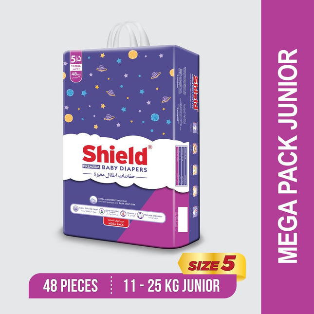 Premium Baby Diaper Mega Pack Size 5 Extra Large 48 Pcs for 11 to 25Kg