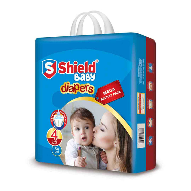 Mega Pack Diaper Size 4 Large 54 Pcs for 7 to 18Kg