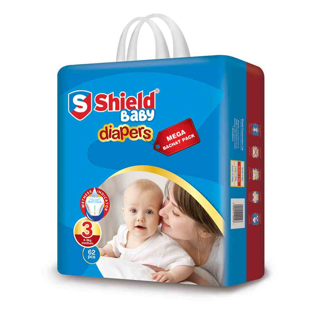 Mega Pack Diaper Size 3 Medium 60 Pcs for 4 to 9 Kg