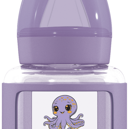 Glass Feeder with Handle and Silicone Protector