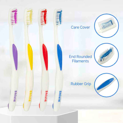 SENSATION Toothbrush with Curved Head for Deeper Reach