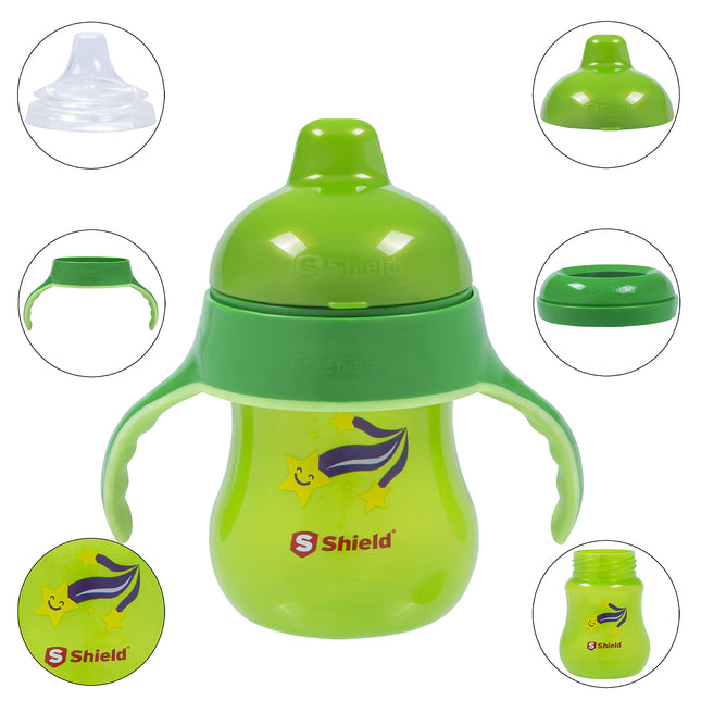 Sippy cup with wide handles Spill Proof Soft Spout BPA Free