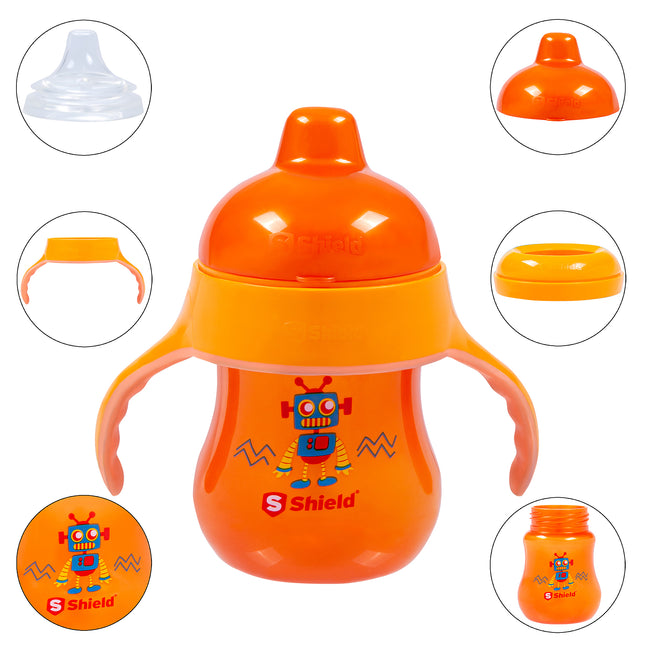 Sippy cup with wide handles Spill Proof Soft Spout BPA Free